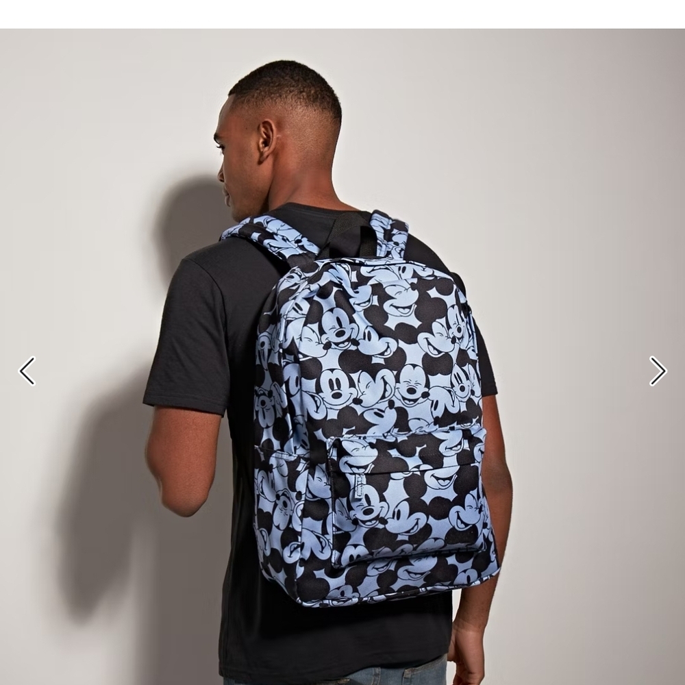 Mickey Mouse Patterned Backpack - Picture 2 of 5